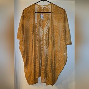 NWT MAURICE'S LACE KIMONO